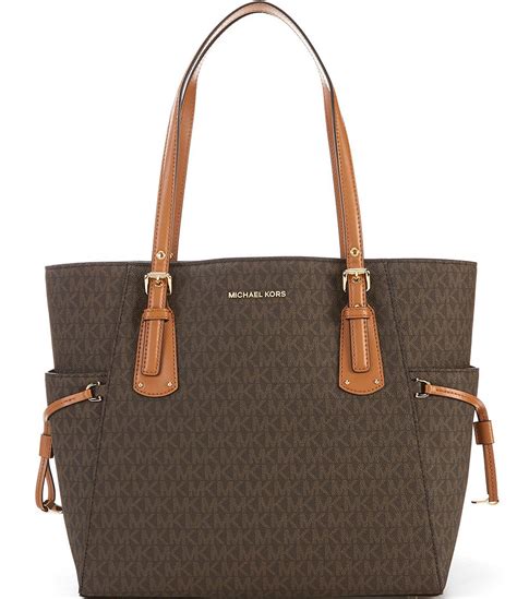 michael kors devon signature tote|Michael Kors voyager signature tote.